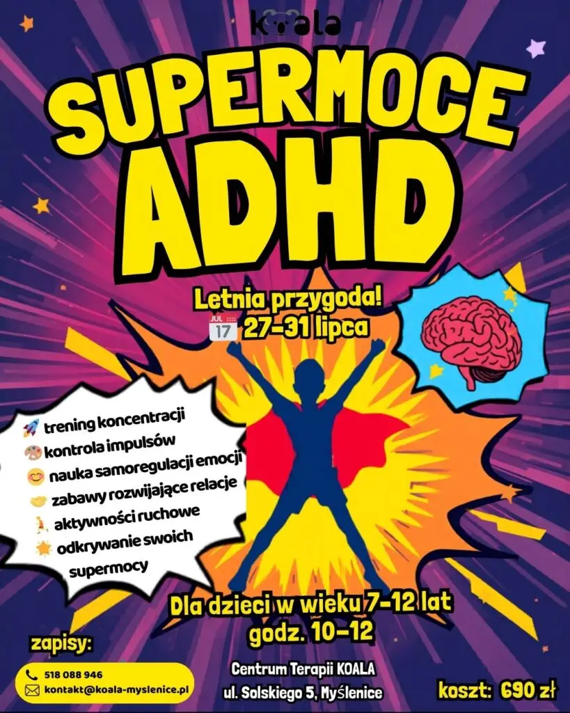 TRENING UMIEJĘTNOŚCI ADHD LATO